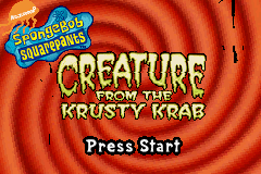 SpongeBob SquarePants: Creature from the Krusty Krab screenshot 3 for GameBoy Advance